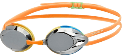 Speedo Junior Opal Mirror Goggles Rainbow Silver